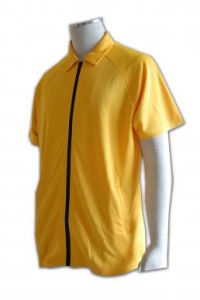 W076 Zip polo sport shirt shop  volleyball teamwear  volleyball jersey